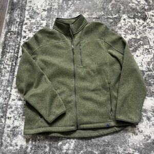 Men’s L.L. Bean fleece lined sweater full zip jacket